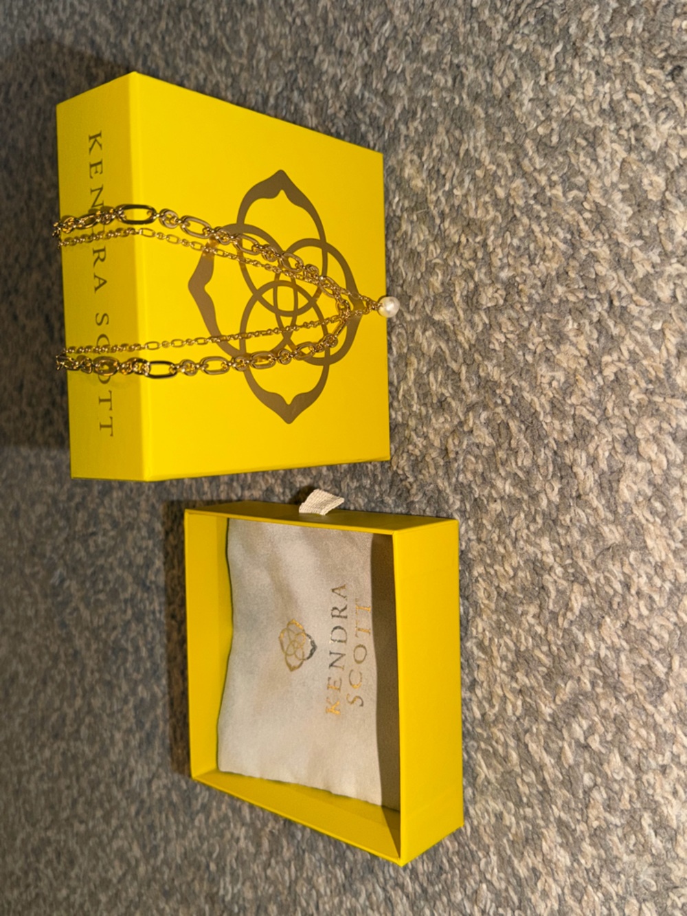 Kendra Scott Ashton Gold Multi Strand Necklace - Picture 5 of 5